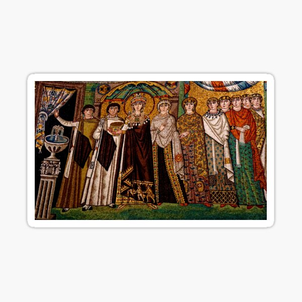 Item preview, Theodora Byzantine empress mosaic  designed and sold by nikawanders.