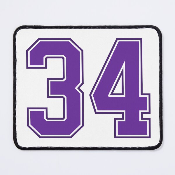 Item preview, Purple Number 34 lucky sports jersey thirty four designed and sold by HeavyStyle.