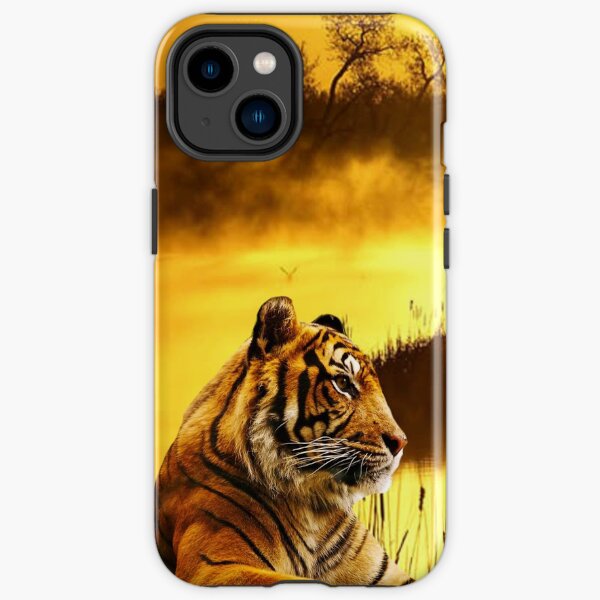 Tiger and Sunset iPhone Tough Case