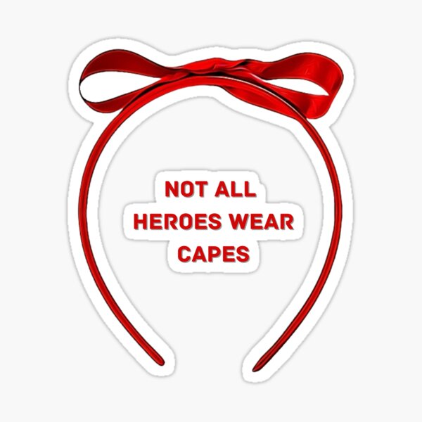 Item preview, Matilda Iconic Red Headband Not All Heroes Wear Capes designed and sold by ArtfulDodger9.