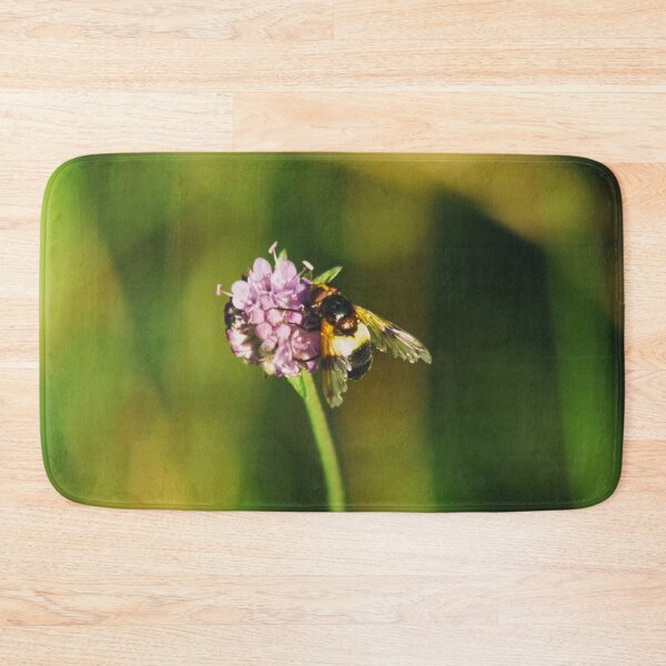 Item preview, bee on a purple wildflower designed and sold by Francespoppy.