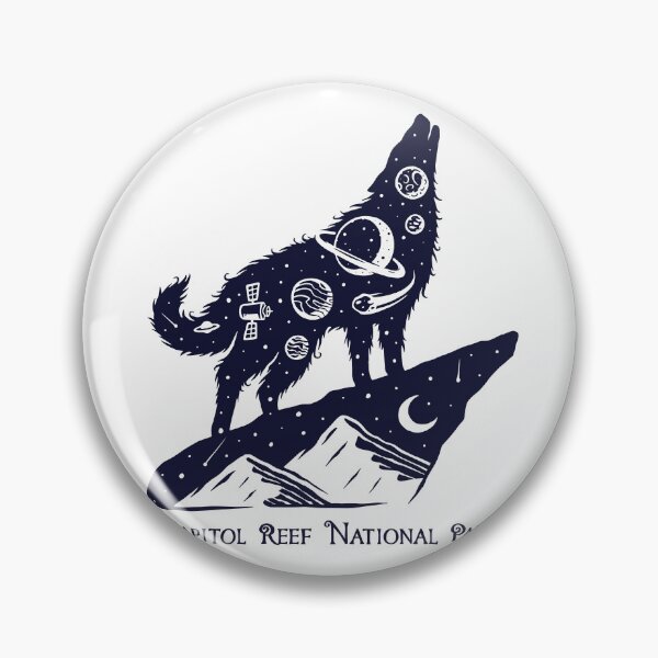 Item preview, Capitol Reef National Park Space Wolf designed and sold by JordanHolmes.