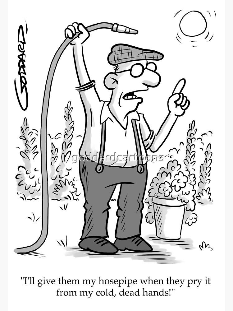 "Hosepipe ban" Sticker for Sale by goddardcartoons Redbubble