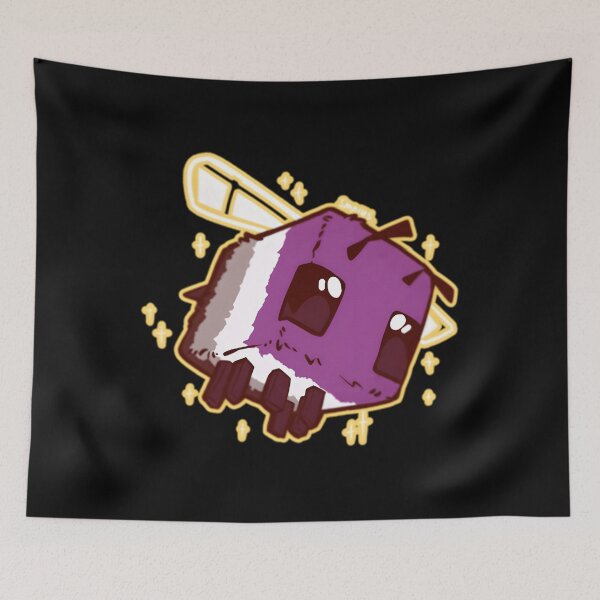Item preview, Asexual Pride Minecraft Bee Classic  designed and sold by bilaalmagekr.