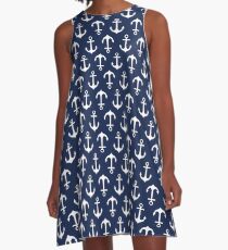 Anchors Aweigh! A-Line Dress