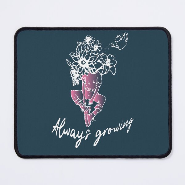 Item preview, pink always growing floral mental health designed and sold by XXgooddeedXX.