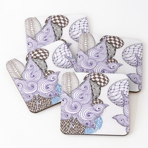 Item preview, Tangled Fall zentangle designed and sold by CCWillow.
