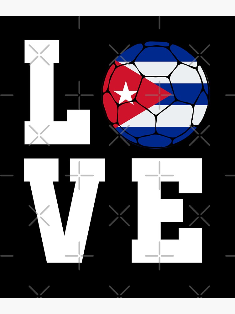 Cuba Football Sticker for Sale by Footballomatic