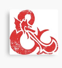 Ampersand - Dungeons & Dragons Retro Canvas Print