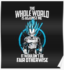 Vegeta SSJ Blue Poster