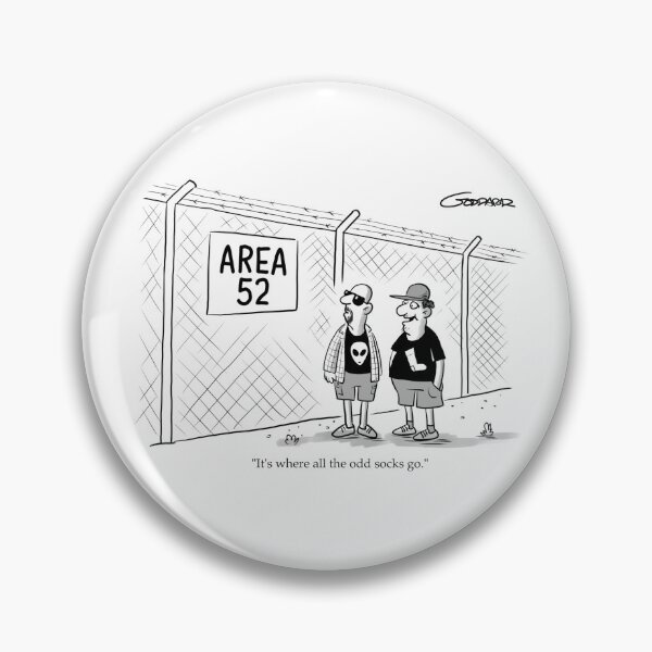 Item preview, Area 52 - It's where all the odd socks go. designed and sold by goddardcartoons.