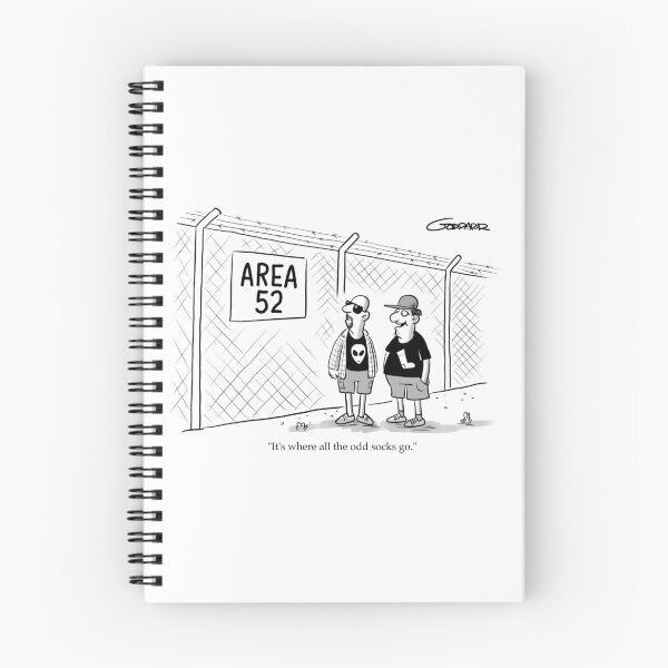 Item preview, Area 52 - It's where all the odd socks go. designed and sold by goddardcartoons.