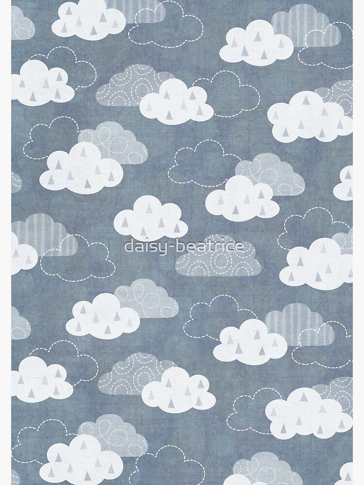 Thumbnail 2 of 2, Greeting Card, Rain Clouds designed and sold by daisy-beatrice.