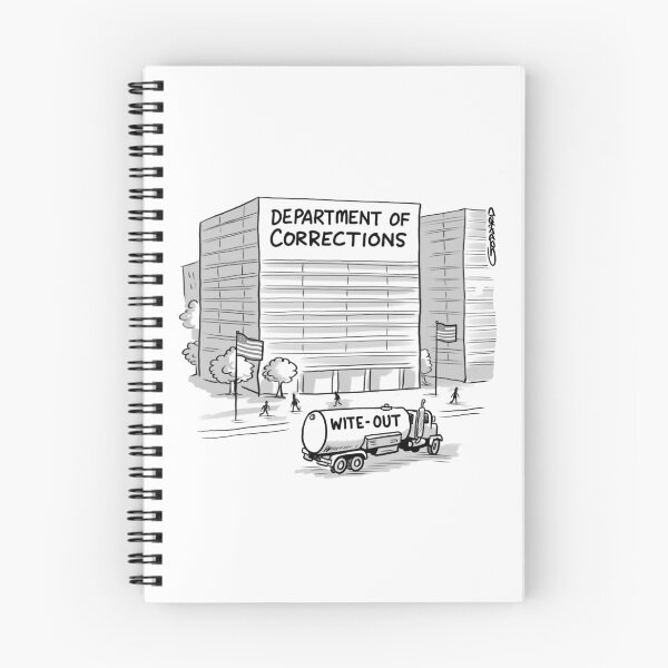 Item preview, Department of Corrections gets truckload of wite-out delivery designed and sold by goddardcartoons.
