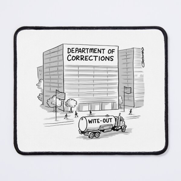 Item preview, Department of Corrections gets truckload of wite-out delivery designed and sold by goddardcartoons.