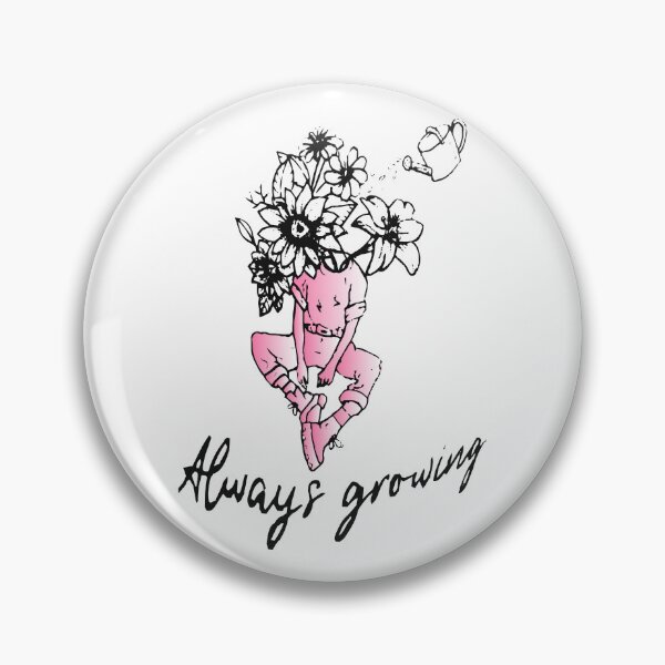 Artikelvorschau, schwarz rosa immer wachsende blumen psychische gesundheit entworfen und verkauft von XXgooddeedXX.