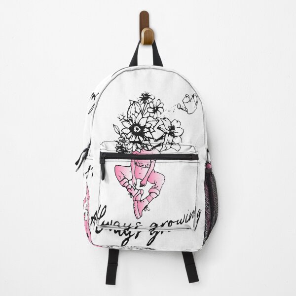 Item preview, black pink always growing floral mental health designed and sold by XXgooddeedXX.