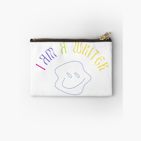 Item preview, I am a writer. Coloured squiggle smiley face design. designed and sold by CreativeStrand.