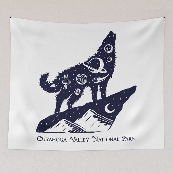 Item preview, Cuyahoga Valley National Park Space Wolf designed and sold by JordanHolmes.