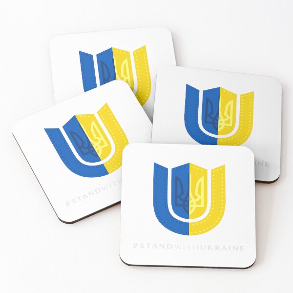Item preview, stand with ukraine shield designed and sold by W-A-P.