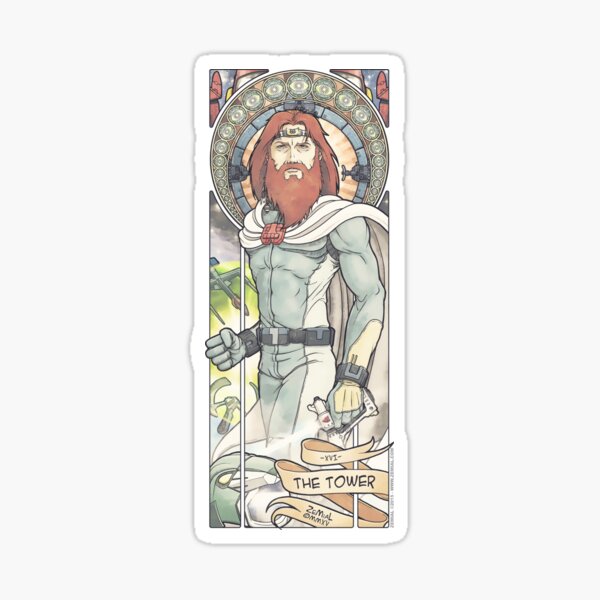 XVI - THE TOWER (ZeMiaL) Sticker