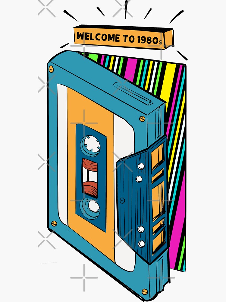 To 1980s 80s Cassette Tape 1980s Retro Vintage Throwback Music