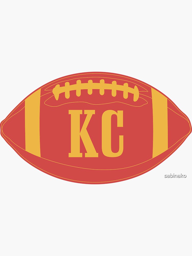 KC chiefs football' Sticker for Sale by sabinako