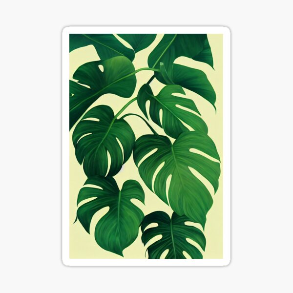 Vista previa del artículo con la obra «Monstera Deliciosa», diseñado y vendido por GrannyMouse.