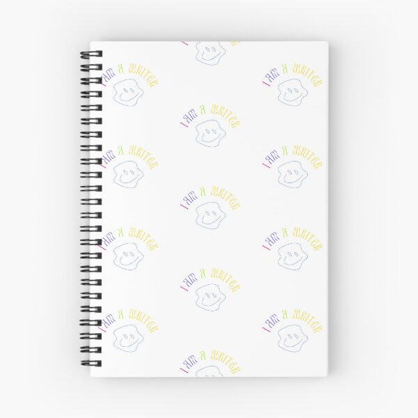 Item preview, I am a writer. Coloured squiggle smiley face design. designed and sold by CreativeStrand.