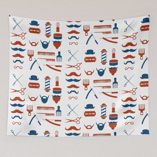 Item preview, Barbershop Pattern Design designed and sold by Krukowski.