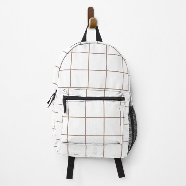 Artikelvorschau, Mid-tone Brown White Tile Grid Pattern Pairs 2023 COTY Redend Point SW 9081 entworfen und verkauft von ColorOfTheYears.