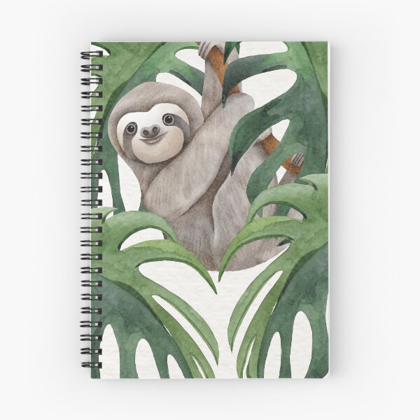 Item preview, Happy Name Day - Watercolour Sloth In Cecropia Tree designed and sold by Simply Celebrated Milestones.