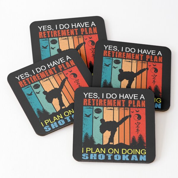 Item preview, Yes I Do Have A Retirement Plan. I Plan On Doing Shotokan! Funny Vintage Sunset, Karate Instructor Design. Japanese Martial Art Design For A Karate Lover designed and sold by TheKarateStore.