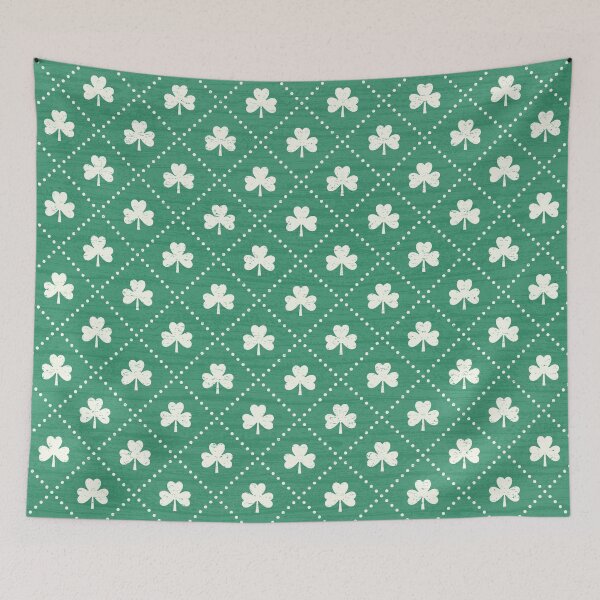 Item preview, Shamrock On! - Emerald Green Background designed and sold by Daisy Beatrice.