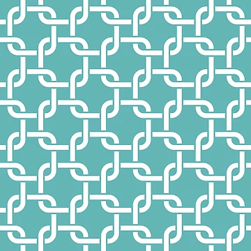 Artwork thumbnail, Moonstone Blue Interlocking Square Pattern by patternplaten