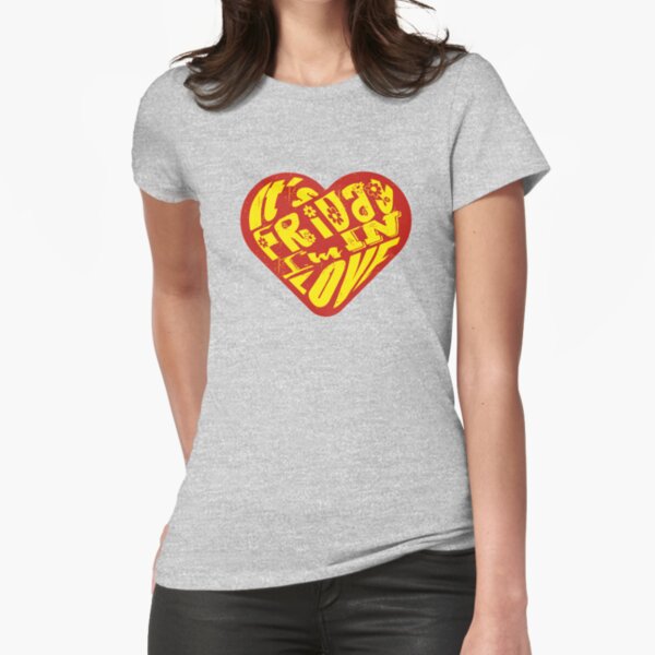 It's Friday - I'm in Love! red/yella Fitted T-Shirt