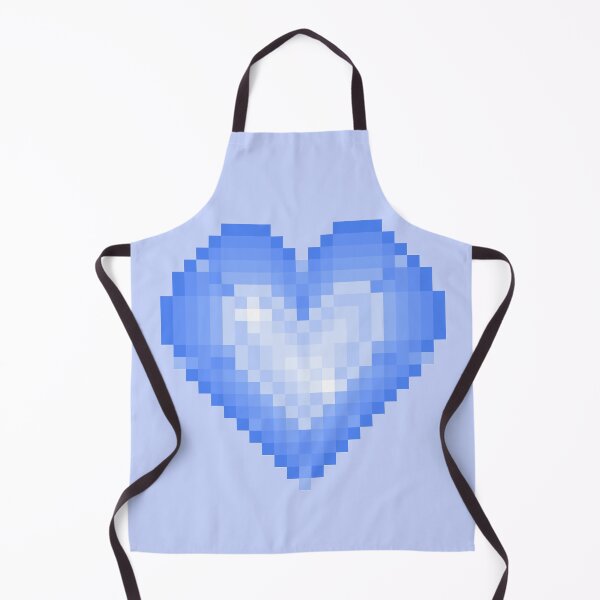 Item preview, blue pixel heart jewel designed and sold by autumnalmanac.