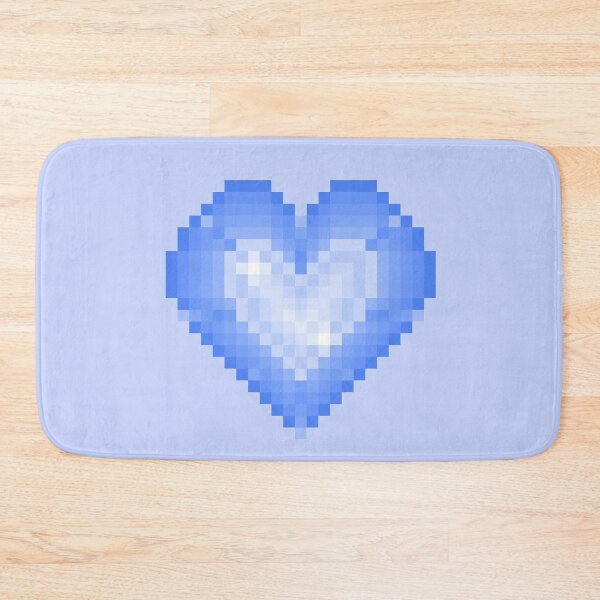 Item preview, blue pixel heart jewel designed and sold by autumnalmanac.