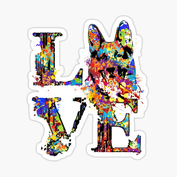 Item preview, German Shepherd Dog  - GSD designed and sold by k9printart.
