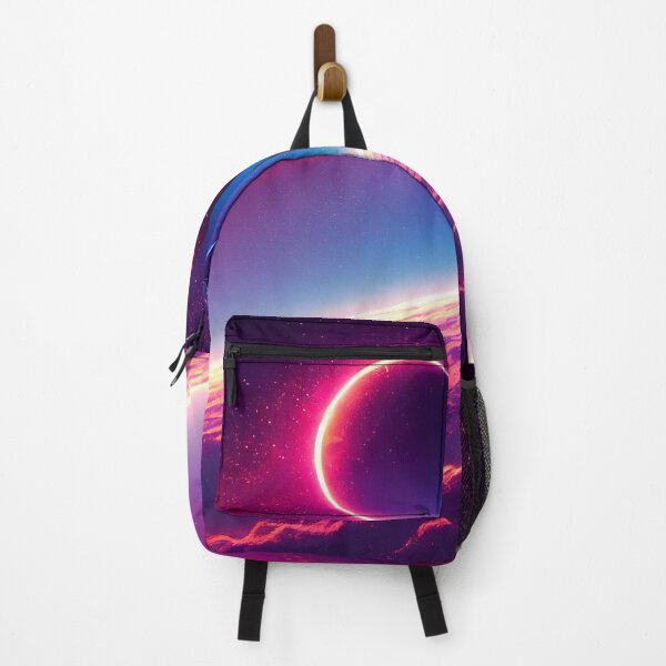 Item preview, Beautiful planet with red blue sky, moon and clouds. designed and sold by Stanley de Wekker.