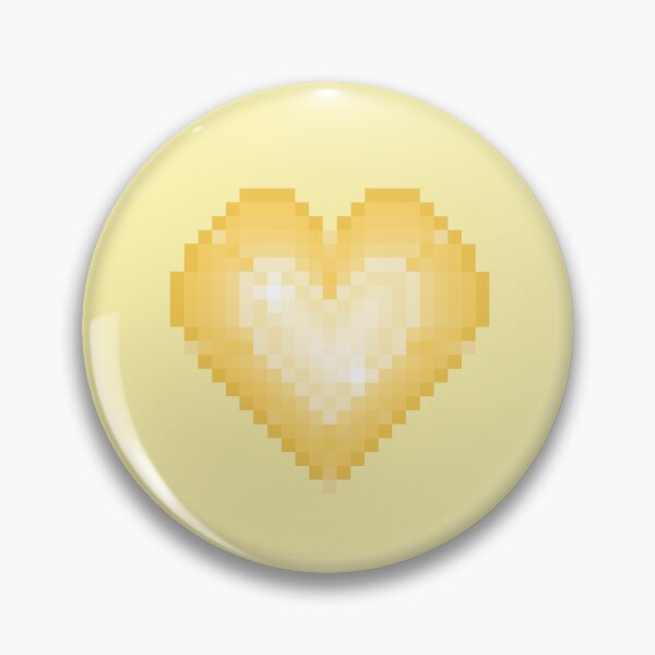 Item preview, golden pixel heart jewel designed and sold by autumnalmanac.