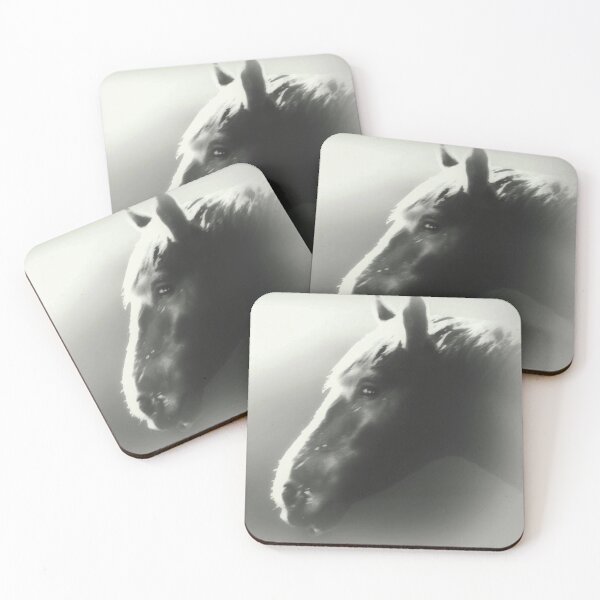 Item preview, horse portrait black and white designed and sold by Francespoppy.