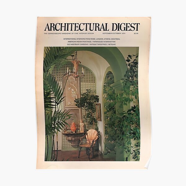 Architectural Digest 1974 Poster