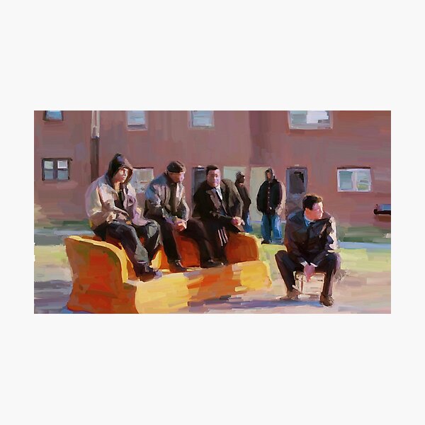 The wire couch scene Photographic Print