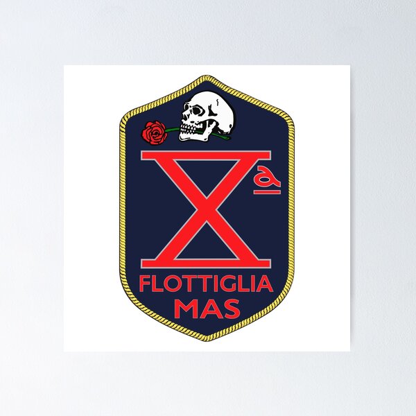 Item preview, Xª (Décima) Flottiglia MAS - Style épuré  designed and sold by pzd501.