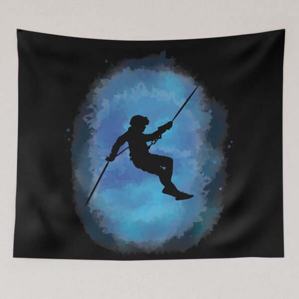 Item preview, Abseiler Rappelling Abseiling Canyoning designed and sold by TheInkElephant.