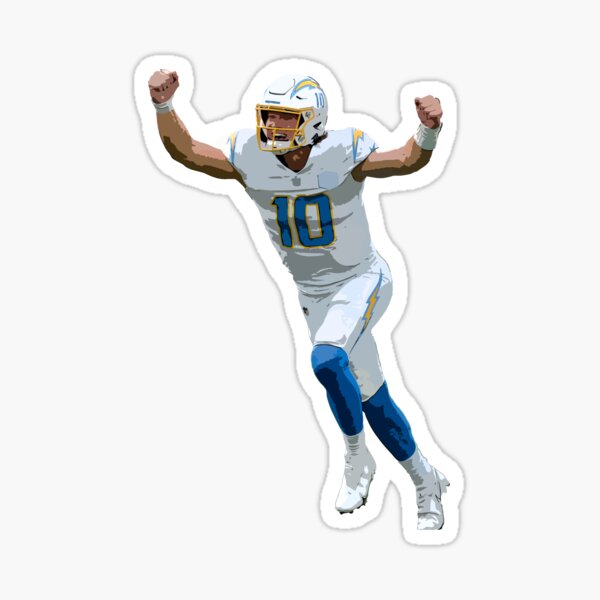 Los Angeles Chargers: Justin Herbert 2021 GameStar - NFL Removable Adhesive Wall Decal Large