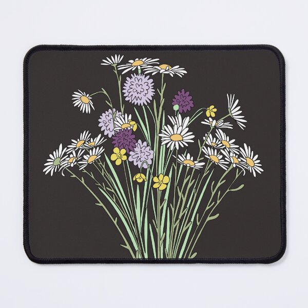 Item preview, Daisies and Wildflowers On Black designed and sold by Adam Regester.