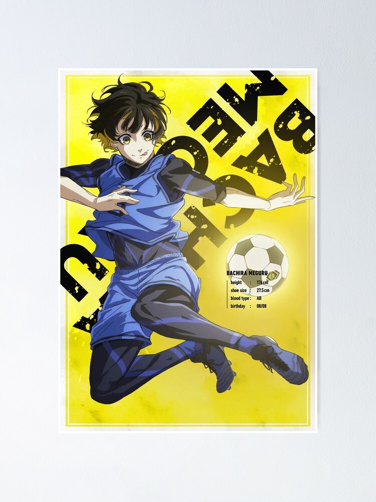 JIAHF Anime Poster Blue Lock Bachira Meguru Fanart Canvas Art