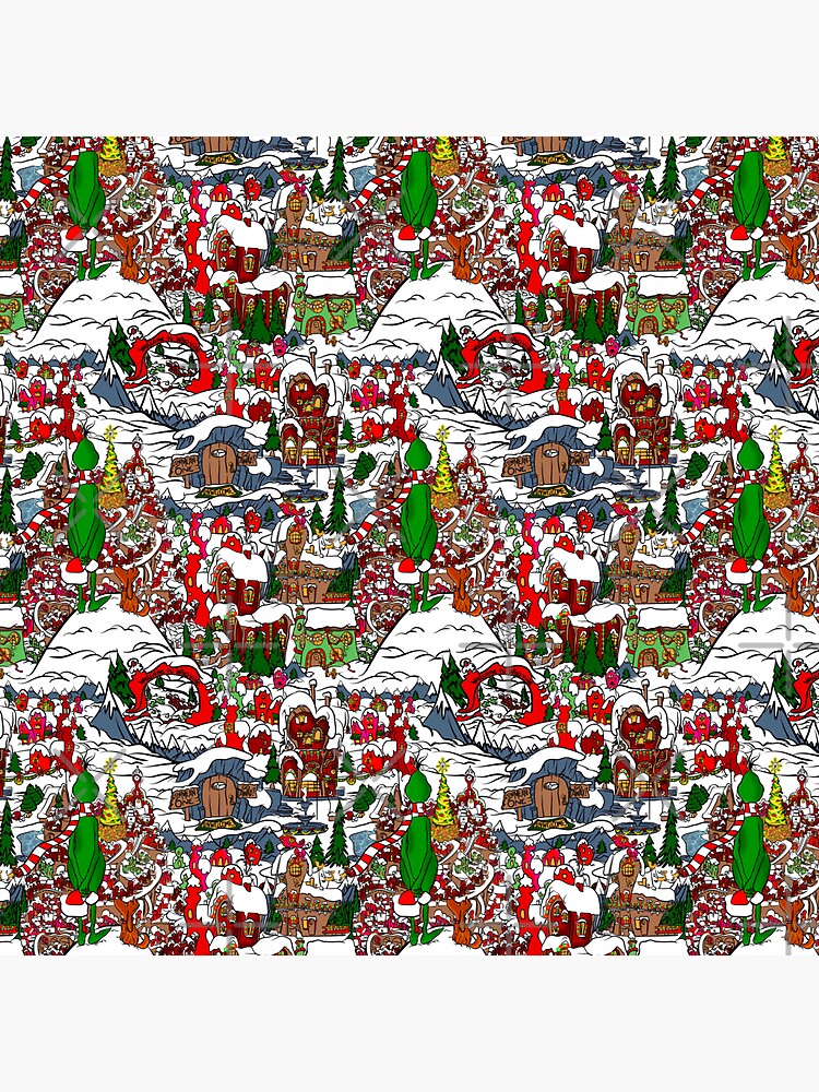 Canvas Zip Pouch - Christmas Snow Angel Holiday Olaf - Rainbow Rules